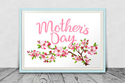 SET / 4 / Designs for Mother's Day, a Decorative Illustration by Nadin_Lebedeva (Thumbnail 3 of 7)