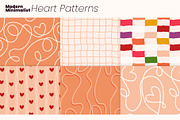 Modern Minimalist Heart Patterns, a Pattern Graphic by moja doodle (Thumbnail 3 of 8)