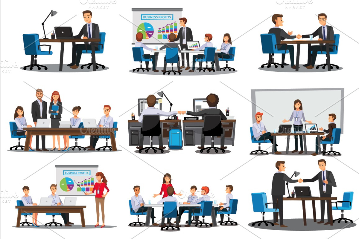 Business People office, a Person Illustration by iconerstock (Photo 3 of 10)