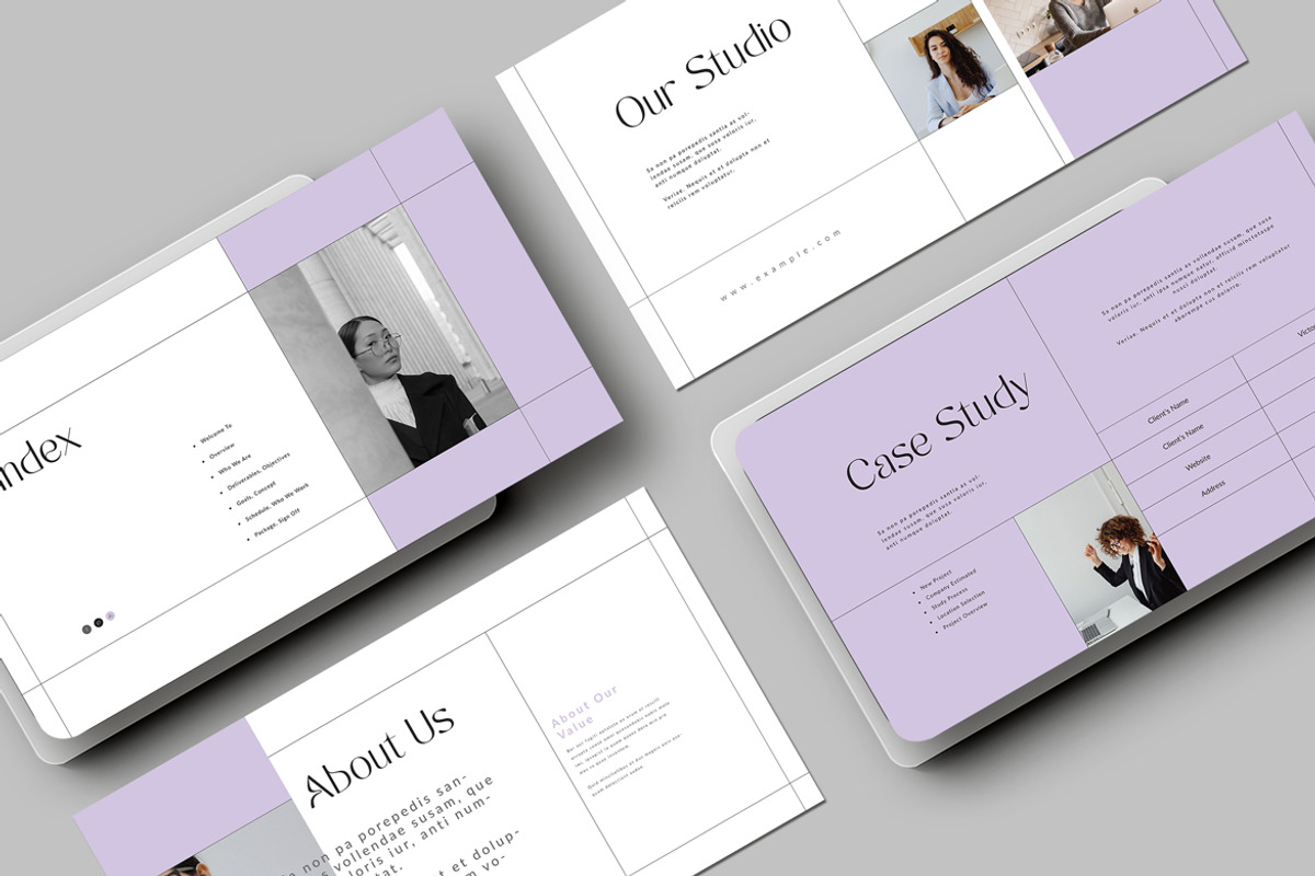 Portfolio PowerPoint Template, a Presentation Template by White Graphic (Photo 7 of 7)