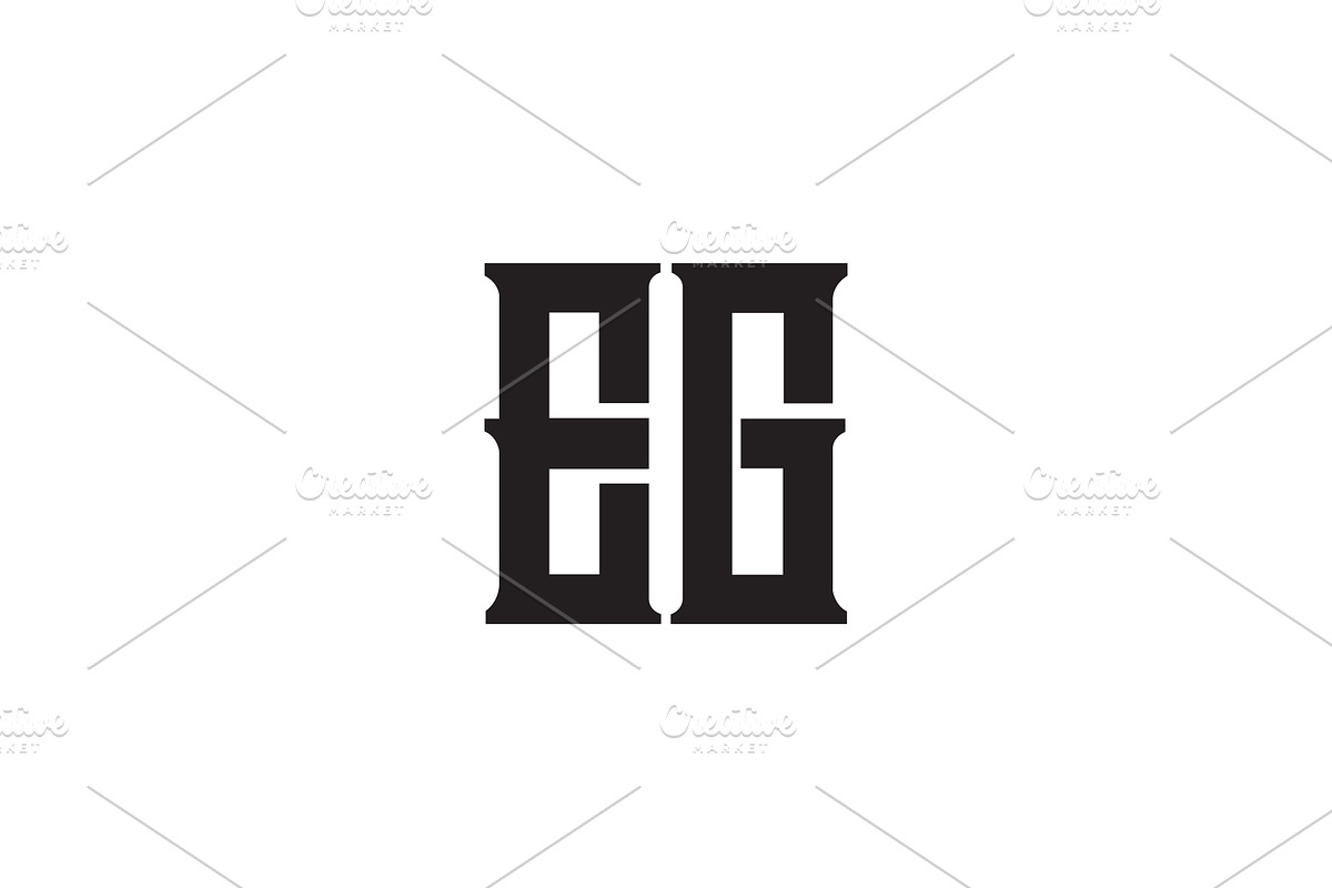 EG GE Logo, a Branding & Logo Template by Creative_Graphic