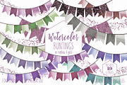 Wedding Party Bunting Flag Banners, a Decorative Illustration by ClipartBrat Graphics (Thumbnail 1 of 3)