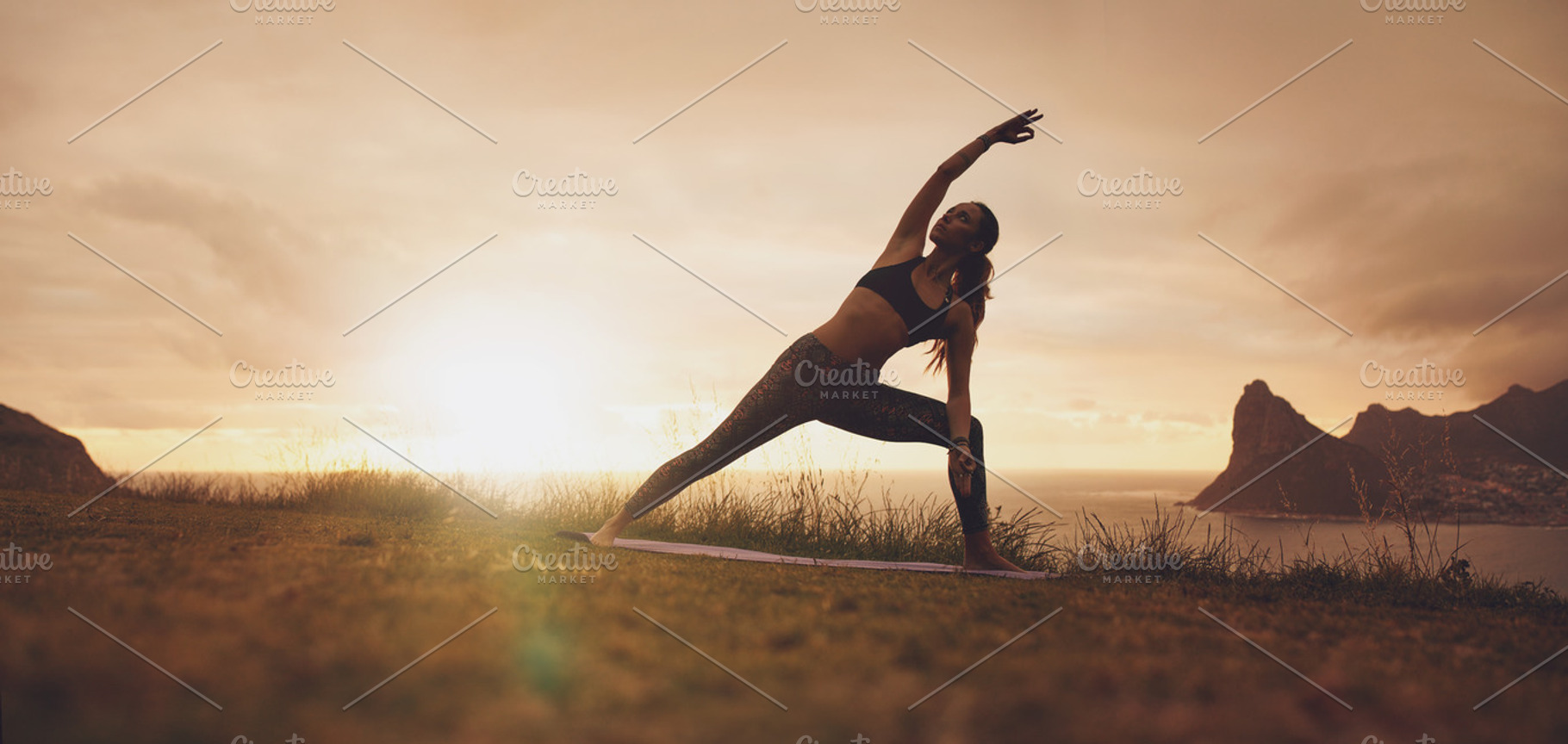 Utthita Parsvakonasana yoga, a Sports & Recreation Photo by Jacob Lund