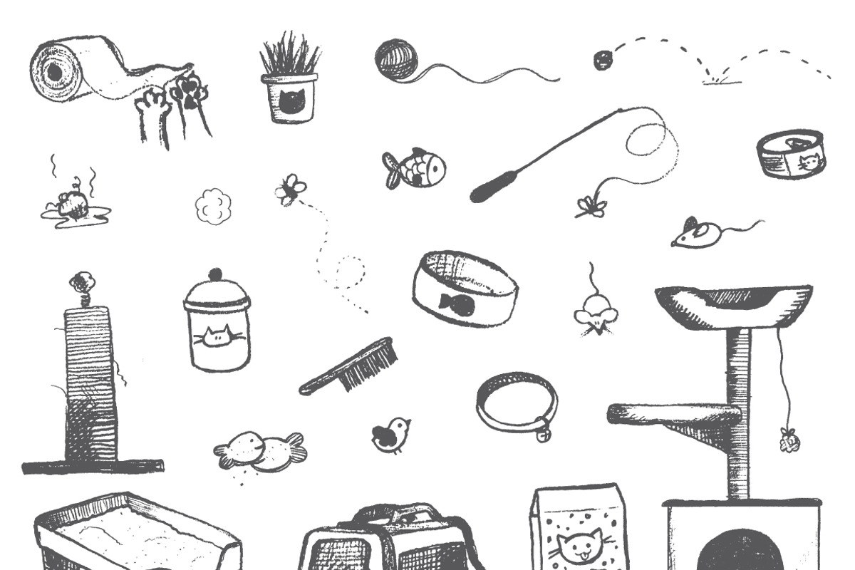 Cat Doodles n' Stuff, a Graphic by The Labs & Co. (Photo 3 of 3)