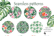 Tropical Watercolor set, a Decorative Illustration by Antikva17 (Thumbnail 3 of 4)