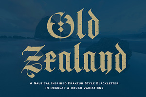 Old Zealand, a Blackletter Font by Loudoun Design Co.