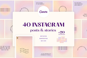 Canva Soft Dreams Instagram Bundle