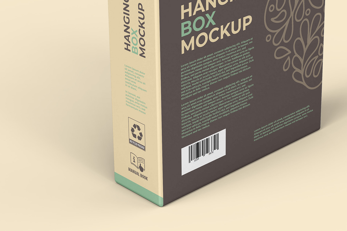 Hanging Box Mockups - 11 views, a Packaging Mockup by Illusiongraphic (Photo 18 of 24)