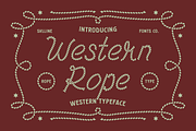 SFC Western Rope, a Script Font by Skilline Supply Co. (Thumbnail 1 of 5)