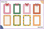 Coquette Frame Clipart Vector Bundle, a Decorative Illustration by Gfx Expert Team (Thumbnail 1 of 10)