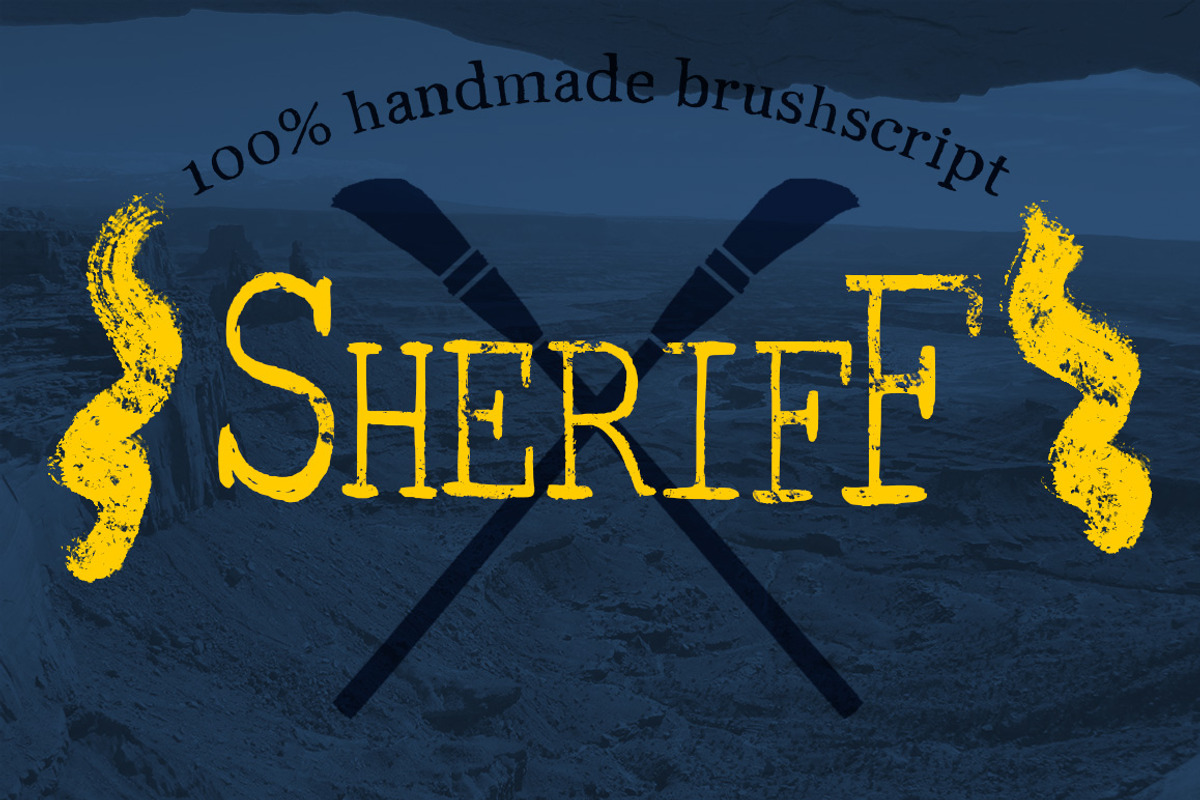 Brush Serif - Collin HAND PAINTED