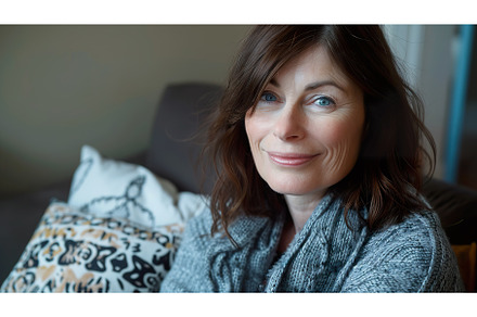 Mature Caucasian Woman Relaxing at, a Person Photo by Lermont51