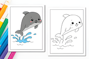 Cute Animals Coloring Pages for Kids, an Animal Illustration by Ink Gallery (Thumbnail 7 of 8)