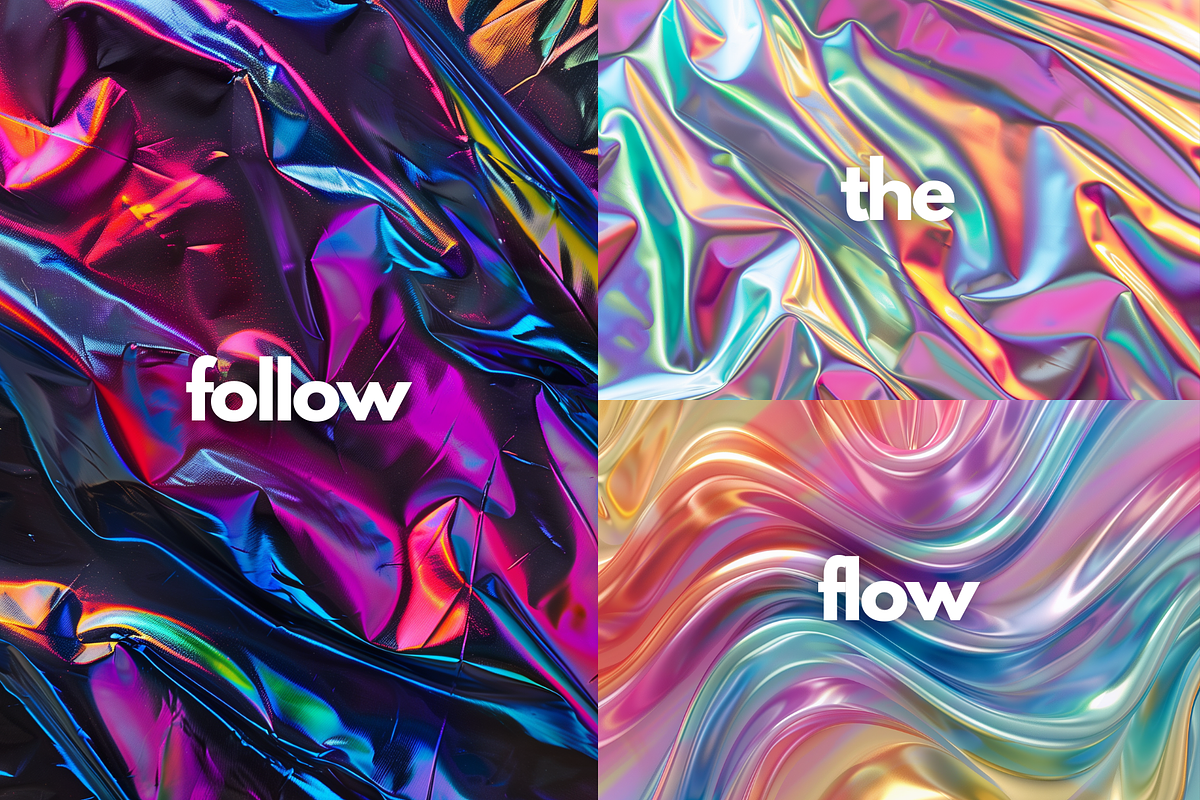55 holographic iridescent background, a Background Graphic by Kat Anti (Photo 2 of 8)