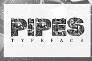 Pipes, a Font by Macaroni Mayhem (Thumbnail 1 of 4)