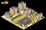 Vector isometric world map elements, an Object Illustration by tele52 (Thumbnail 4 of 39)