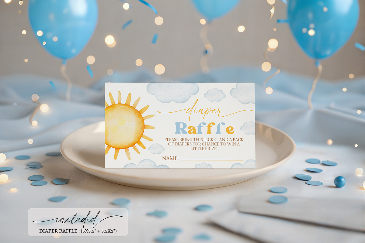 Little Sunshine Invitation Set, a Templates & Theme by VeliusCreativeStudio (Photo 5 of 6)