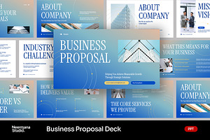 Gradient Business Proposal PPT, a Presentation Template by Neermana
