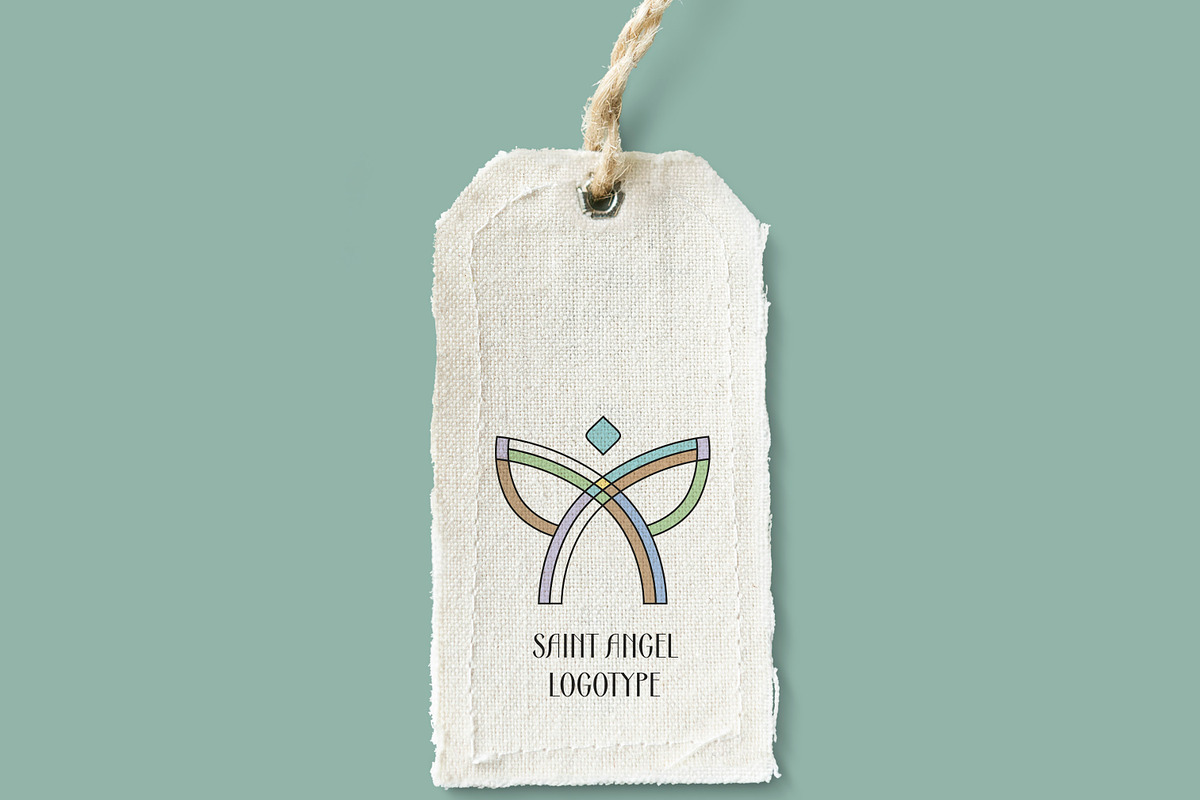 Linear & classy Angel logo, a Branding & Logo Template by Alexandra De Angelis (Photo 10 of 13)