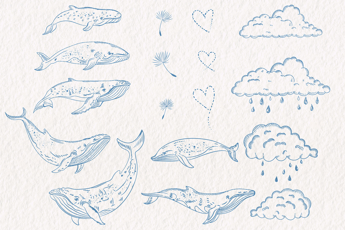 Lovely vibes vector patterns clipart, an Animal Illustration by FleurArt (Photo 7 of 16)