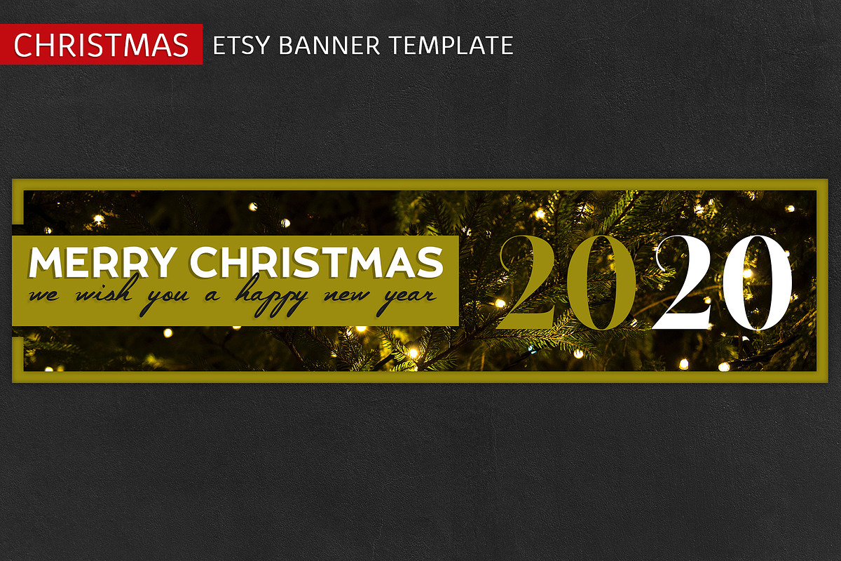 ETSY Christmas Banner Template, a Templates & Theme by illycreative (Photo 10 of 16)