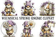 Whimsical Spring Gnome Clipart, an Illustration by OK Design (Thumbnail 2 of 6)