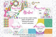 Merry And Bright Girls Clipart, a Person Illustration by GlamArtZhanna (Thumbnail 4 of 4)