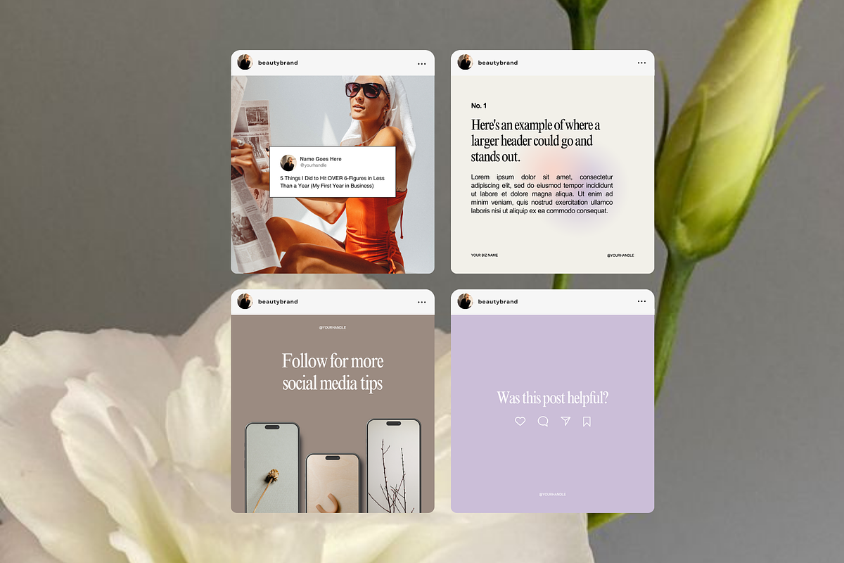 Instagram Carousel Social Templates, a Social Media Template by Brand & Bloom (Photo 9 of 10)