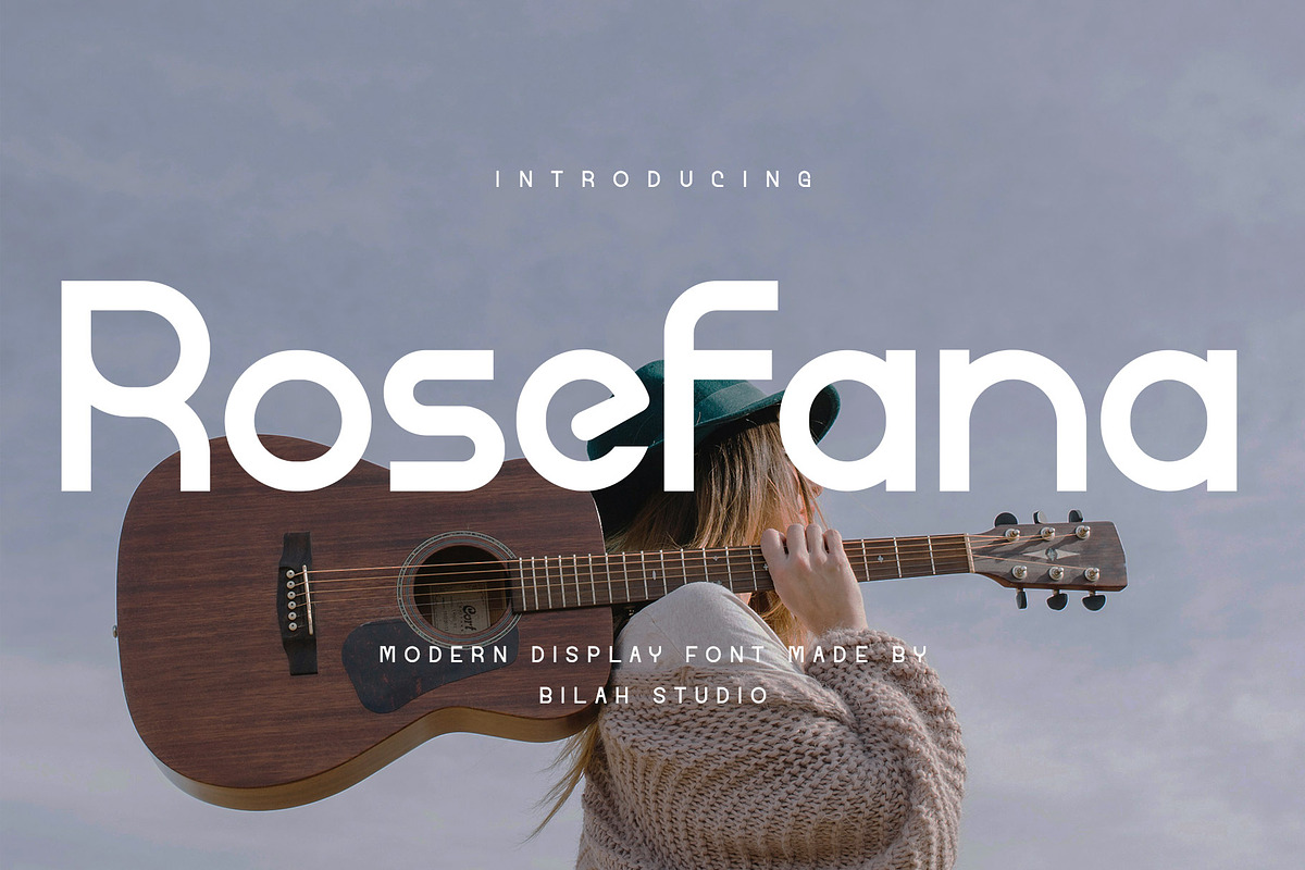 Rosefana - Simple Display Font, a Sans Serif Font by Bilahstudio (Photo 1 of 13)