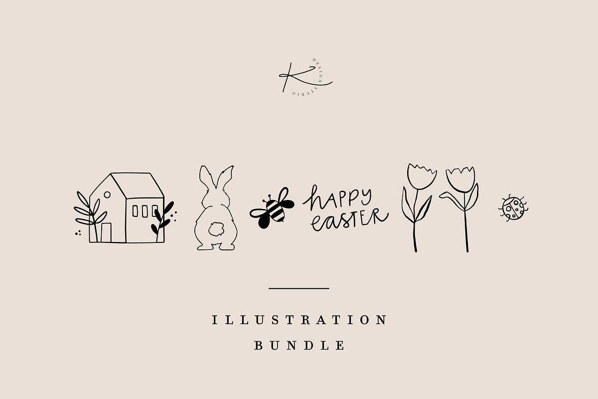 EASTER BUNDLE / vector illustration, a Decorative Illustration by KruthDesign (Photo 6 of 6)