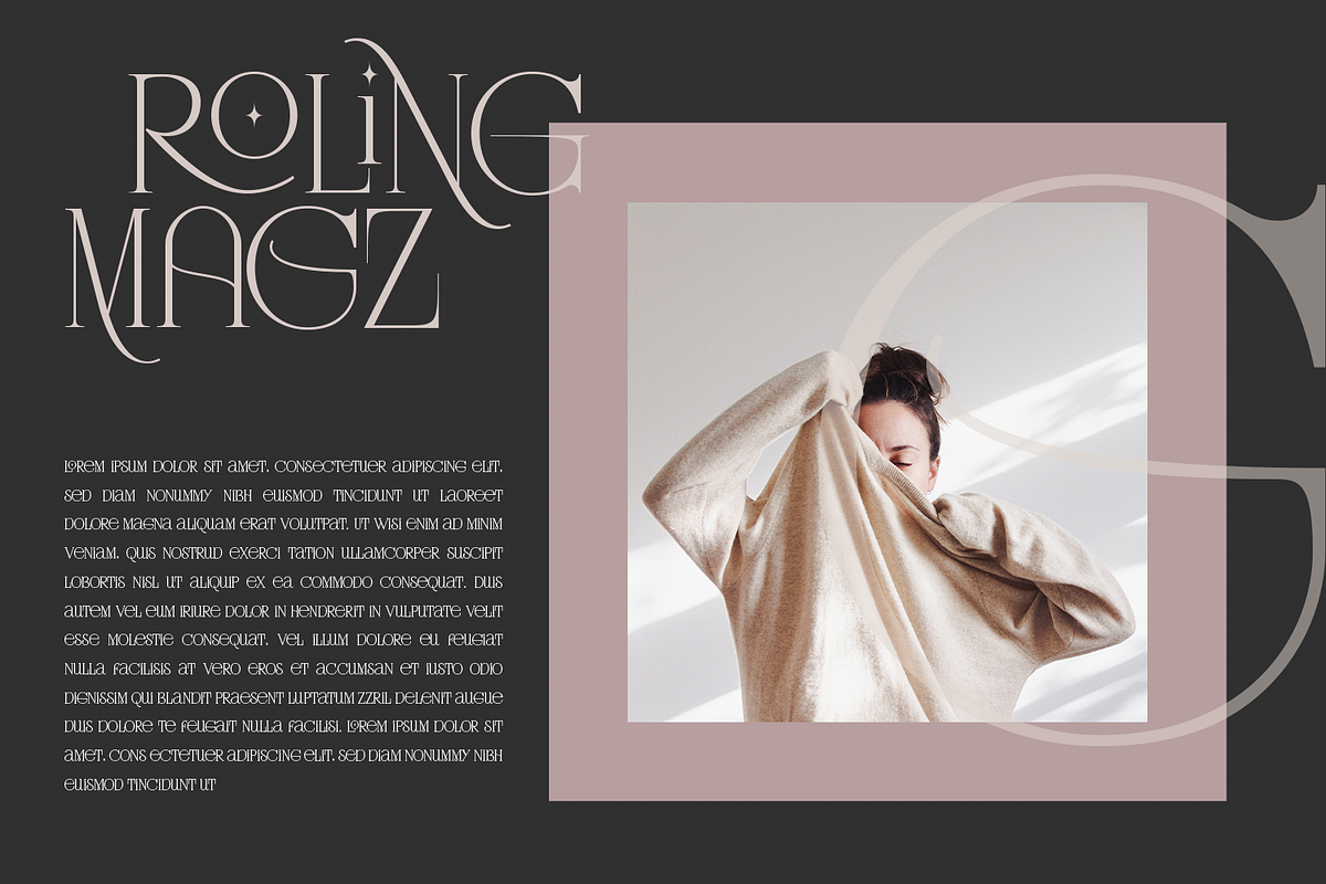Rotterburg Stylish Display Font, a Serif Font by Typetemp Studio (Photo 10 of 20)