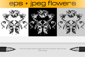 Vector Flowers, Ornaments