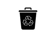 Recycling Bin Minimal Silhouette, a Graphic by Designer_Momina (Thumbnail 14 of 14)