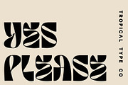 NEW WAVE - display font, a Sans Serif Font by Tropical Type (Thumbnail 7 of 11)
