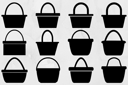 Picnic Basket Silhouette SVG