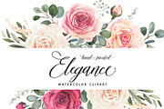 Elegance roses clipart, a Decorative Illustration by AnnelyBlooms (Thumbnail 11 of 13)