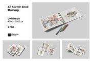 A6 Sketch Book Mockup, a Books & Magazine Mockup by ianmikraz (Thumbnail 1 of 5)