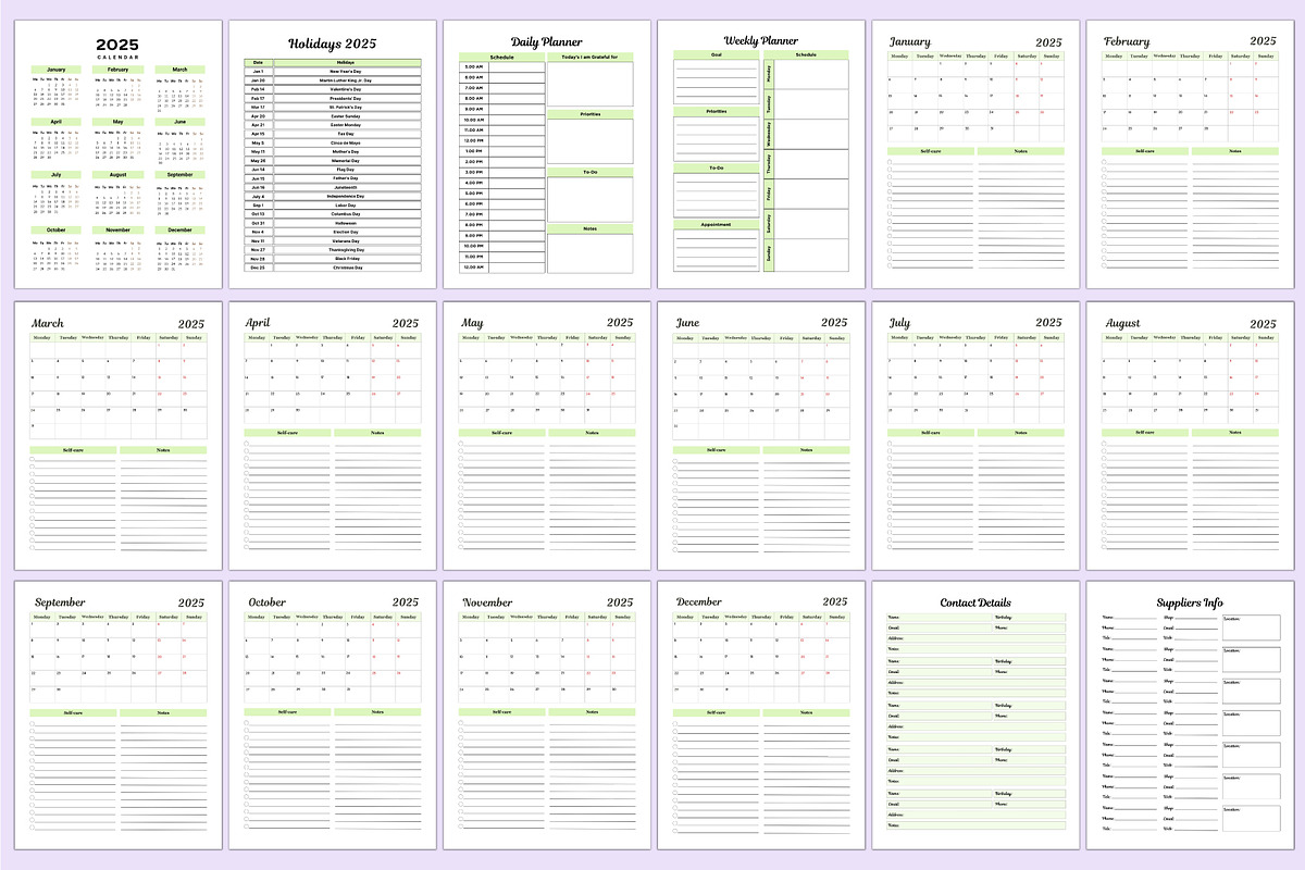 2025 Garden Planner For Canva, a Stationery Template by Shumaya (Photo 6 of 8)