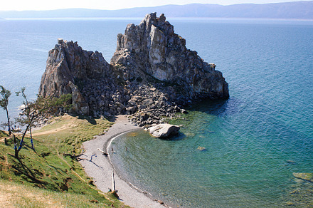 Sacred Shamanka mountain at Baikal
