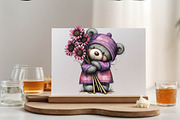 Whimsical Summer Teddy Bear Clipart, an Animal Illustration by SVGArt (Thumbnail 4 of 9)