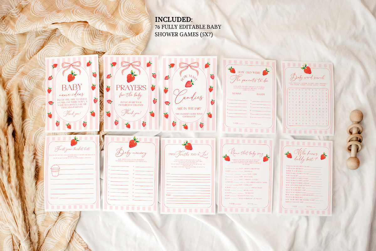 Girl Berry First Shower Games, a Templates & Theme by Digital_Mind (Photo 2 of 6)