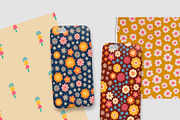 Retro Floral Groovy Vintage Patterns, a Pattern Graphic by Sofico (Thumbnail 7 of 15)