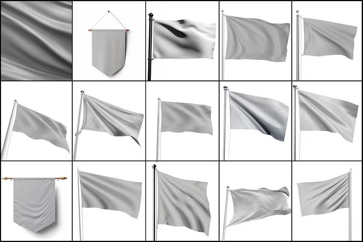 Flag Mockup, a Product Mockup by mockupbuys (Photo 2 of 17)