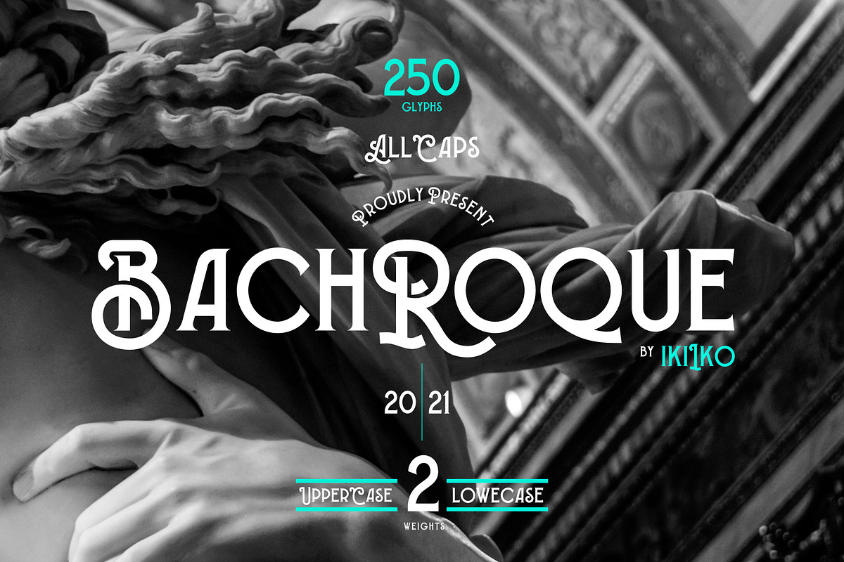 Bachroque Typeface, a Serif Font by ikiiko (Photo 1 of 5)
