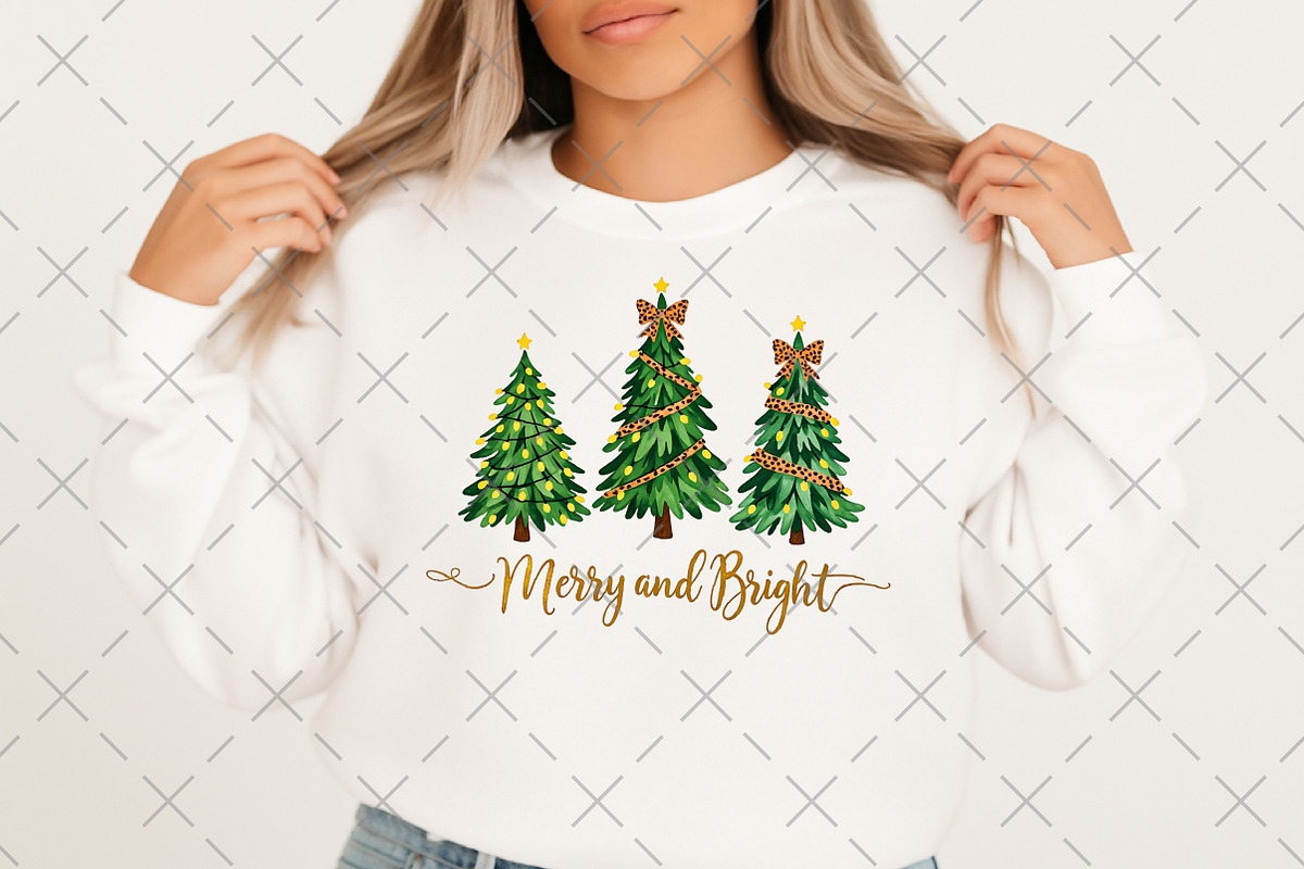 Christmas Tree PNG, Merry and Bright, an Illustration by Craft Nest (Photo 2 of 6)
