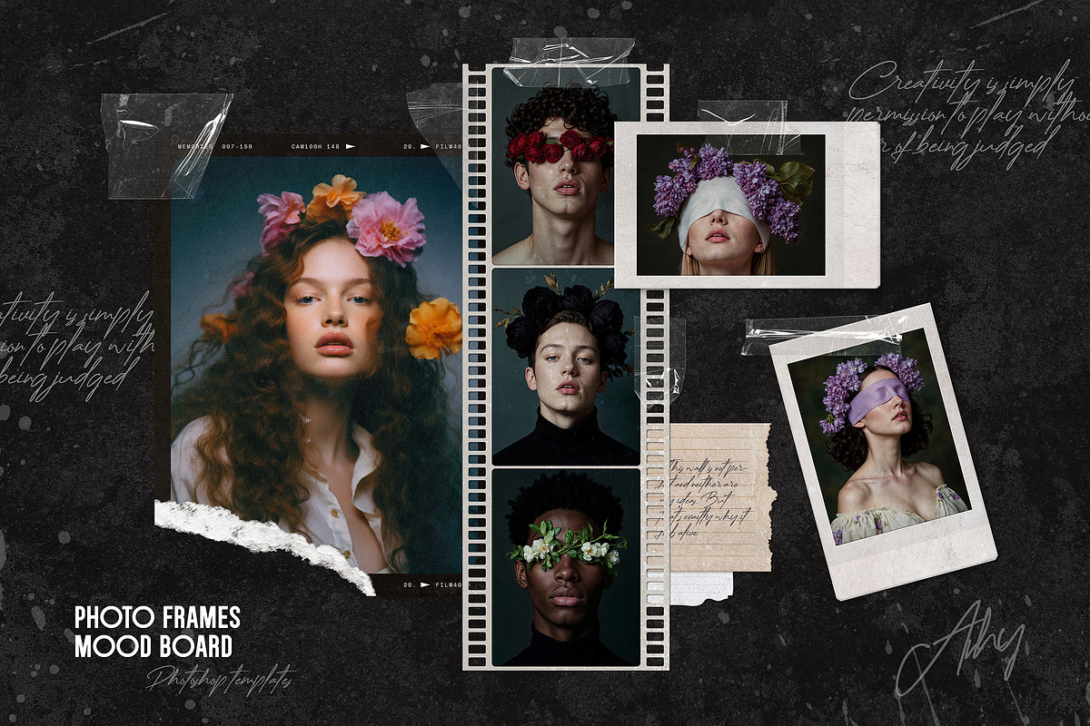 Polaroid Photo Mood Boards Set, a Presentation Template by Andrew Skoch Design (Photo 7 of 12)