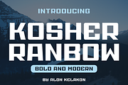 Kosher Ranbow, a Sans Serif Font by alon kelakon (Thumbnail 1 of 6)
