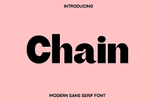 Chain - Modern Sans Serif Font
