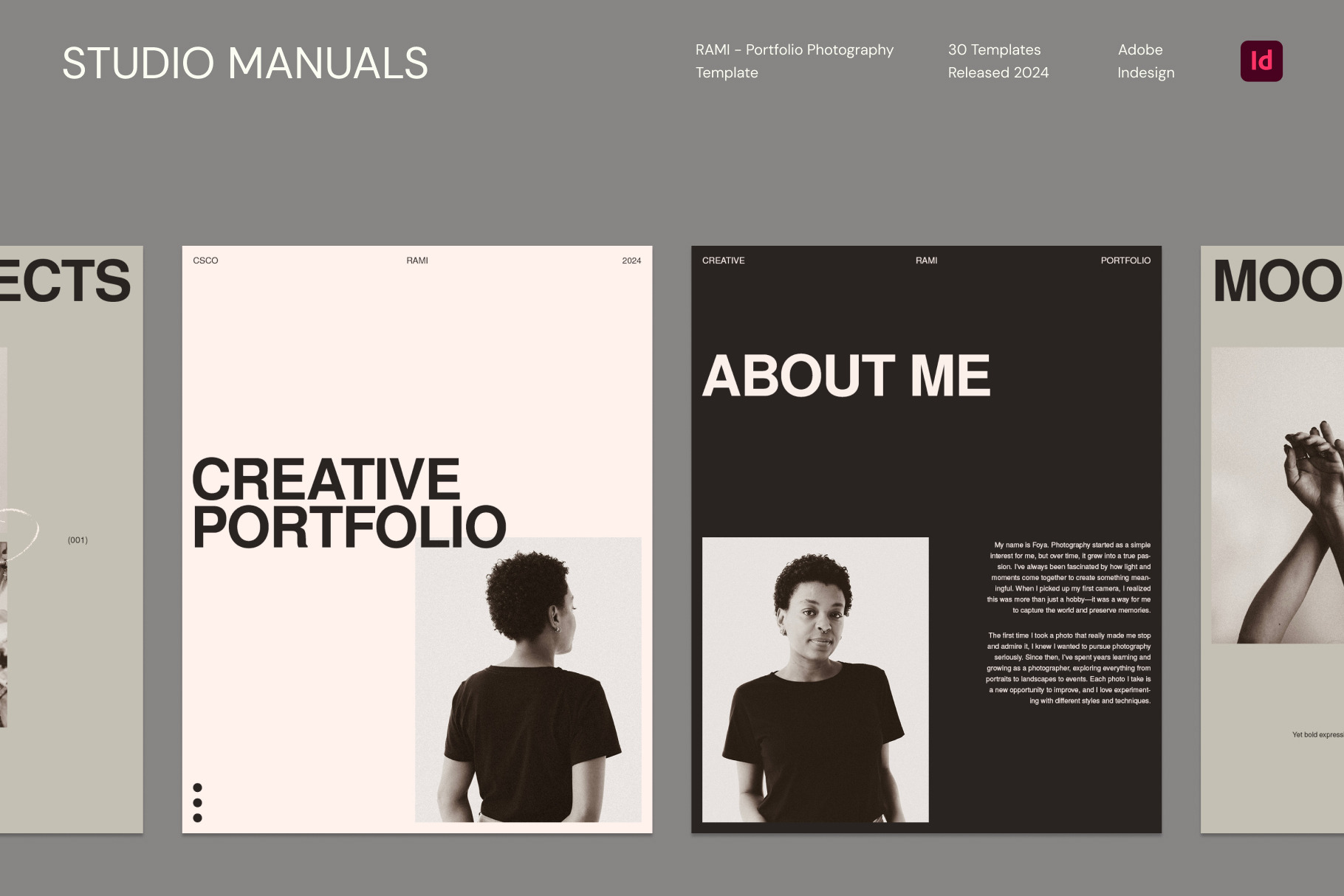 Rami  Portfolio Photography by Studio Manuals  Creative Market