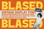 Blased - Retro Display Font, a Sans Serif Font by MaikoHatta (Thumbnail 1 of 7)